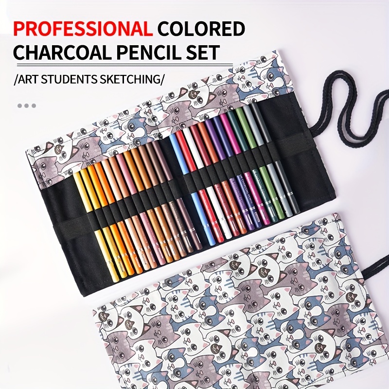 KALOUR Pastel Chalk Colored Pencils,Set of 50 Colors,Color Charcoal Pencils  for Drawing Sketching Coloring Shading,Art Supplies - AliExpress