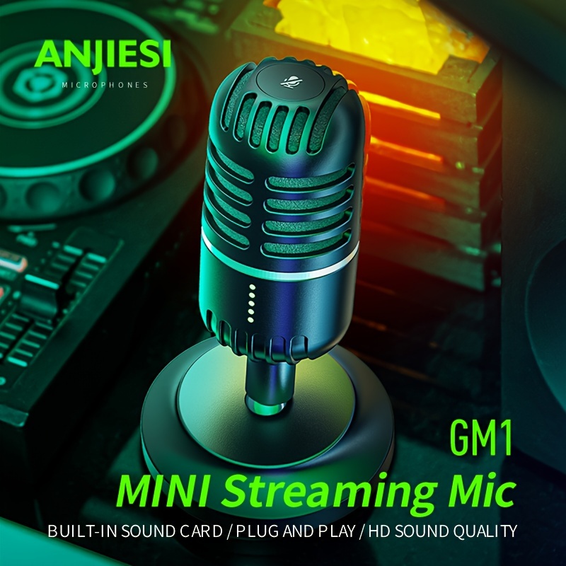 * USB Microphone, GM1 Desktop Condenser PC Microphones For Steaming Podcast  Mic Recording Gaming Meeting Online Conference Course, USB-Podcast-S