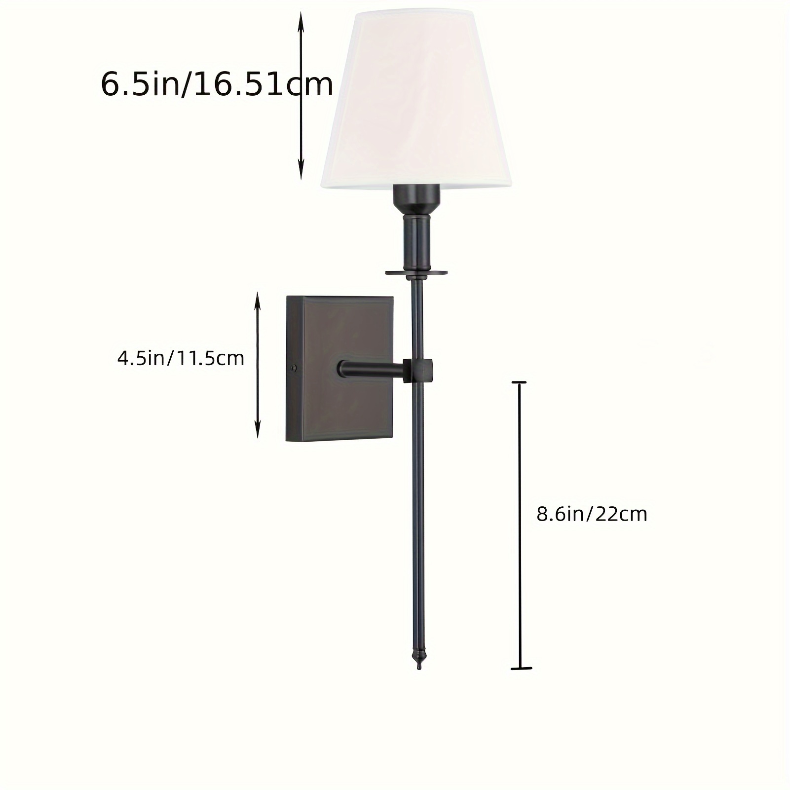 White Fabric Shade Wall Sconces Pauwer Slim Wall Sconces Temu