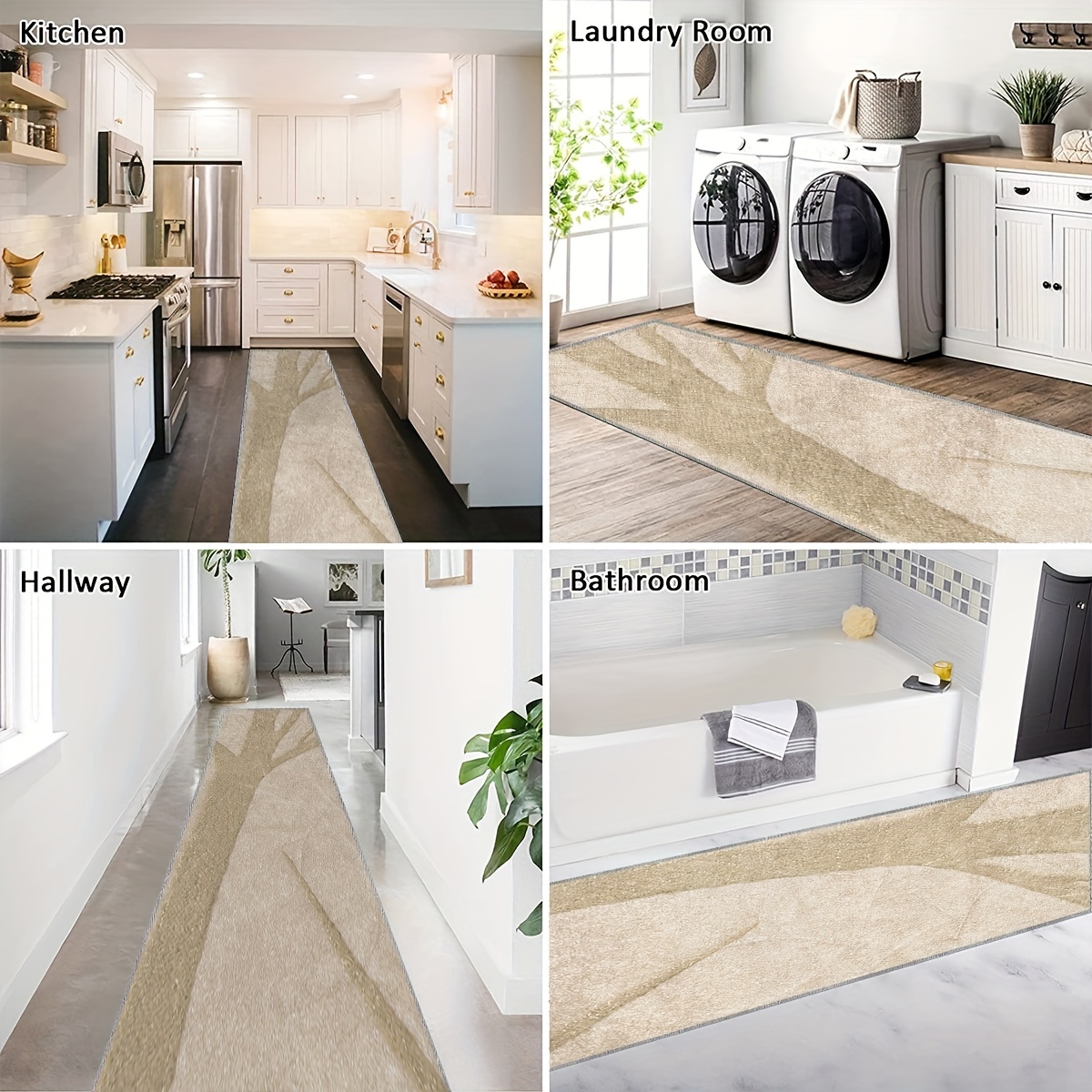 Long Non-Slip Hallway Runner Rug Kitchen Stairs Indoor Outdoor Carpet
