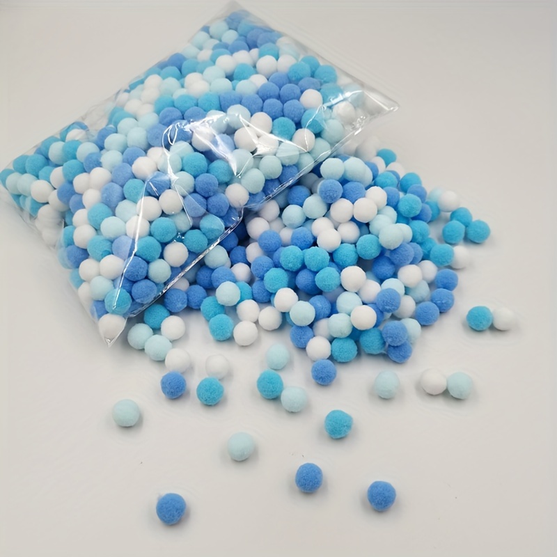 10Mm/15Mm/20Mm Mixed Color Pom Poms for Christmas Crafting, Small Plush Balls for DIY Projects.