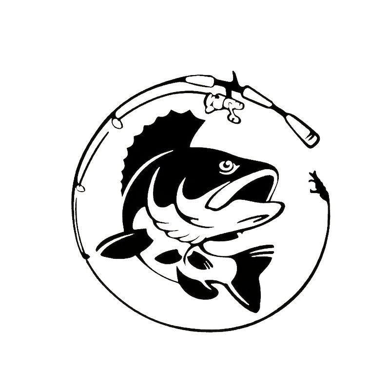 Fishing rod fishing icon' Sticker