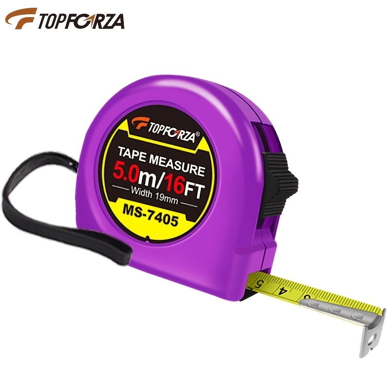 1pc 1.64ft Tape Measure, Self-locking Steel Retractable Ruler, Magnetic  Claw Tip Measuring Tape