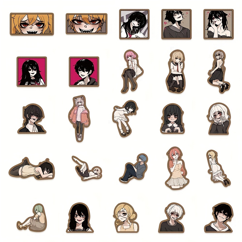 50 pcs Evil Cartoon Character Graffiti Stickers DIY Sticker Pack