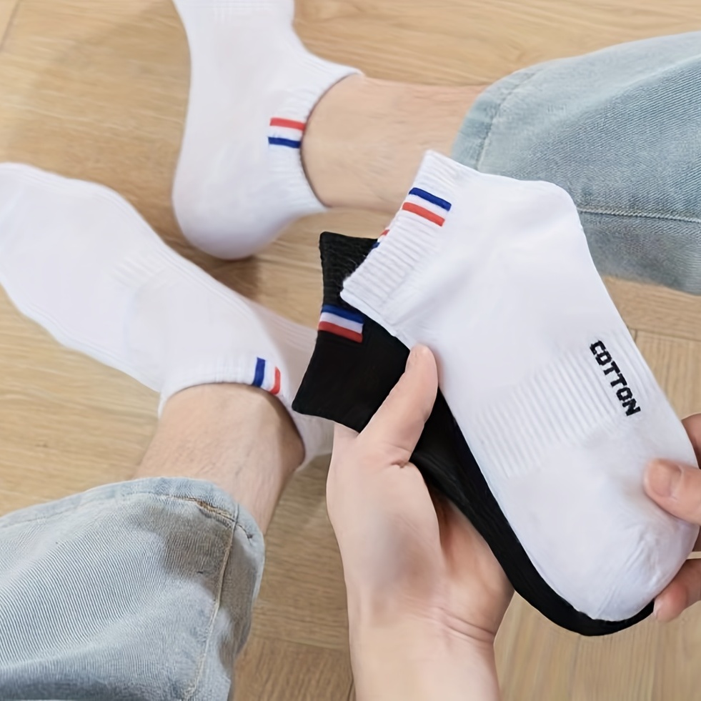 Men Cotton Socks 4 Pairs Ankle Socks Breathable Sports Short Socks  Comfortable