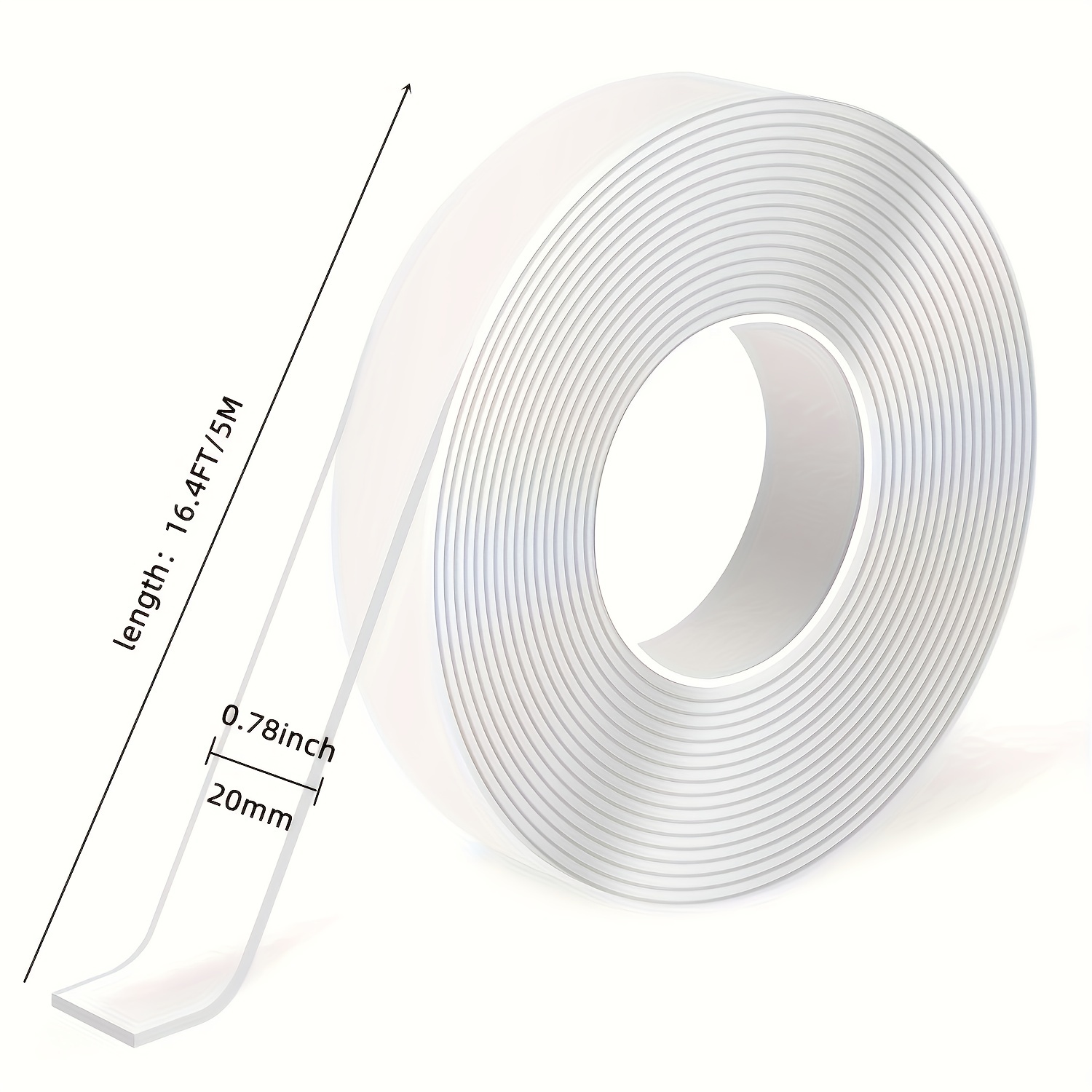 Double Sided Tape, Heavy Duty Mounting Tape Clear, Waterproof Foam  Tape,Special for Automobiles,for Autos, House & Office Decorations (0.78 in  x