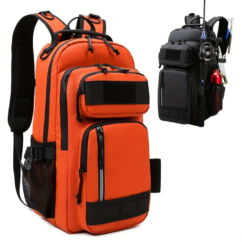 2024 New Multi-function Outdoor Waterproof Fishing Backpack Outdoor Hiking  Camping Bag Men Women Travel Large-capacity Backpack