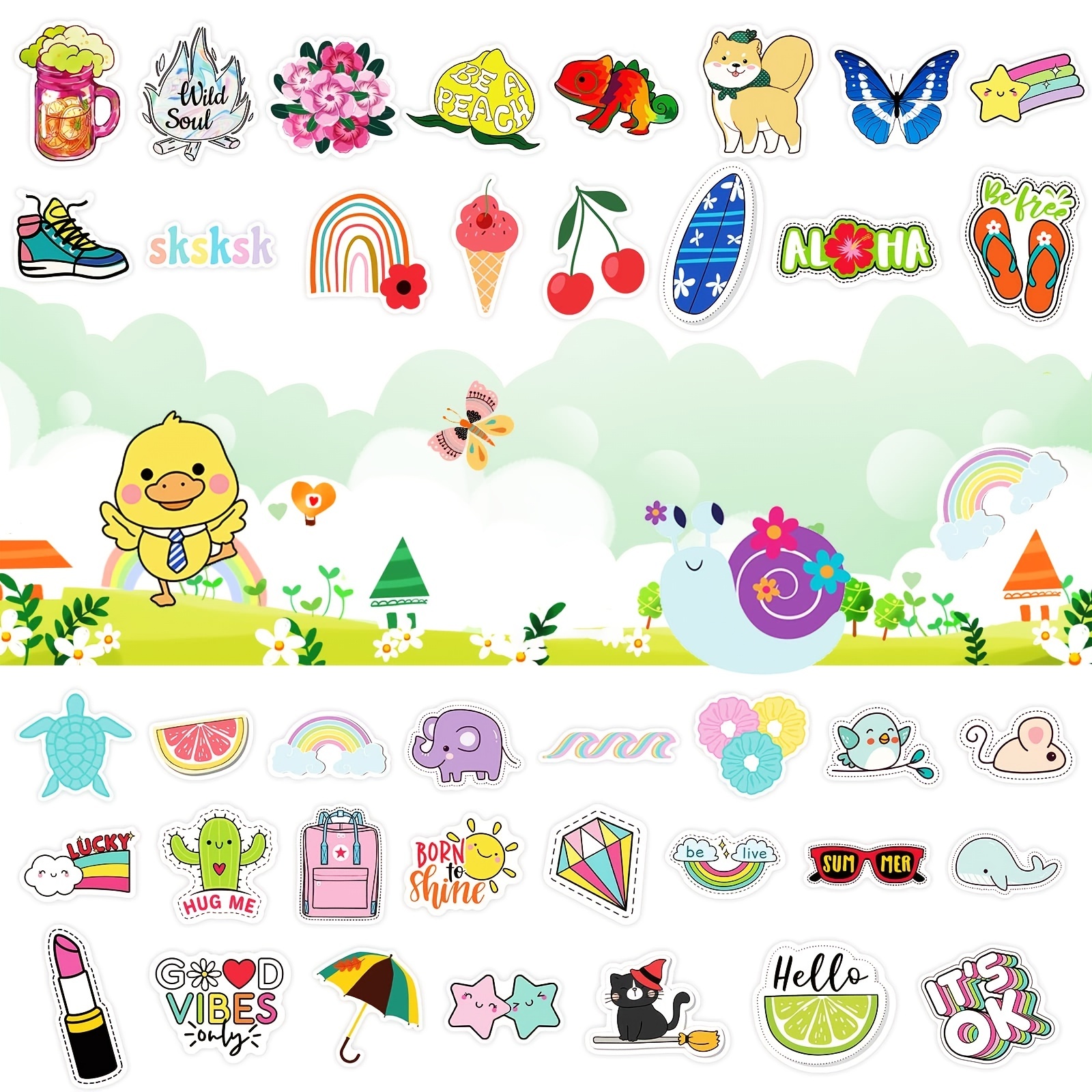 600Pcs Stickers for Teens, Cute Stickers for Kids, Water Bottle Stickers  Bulk fo