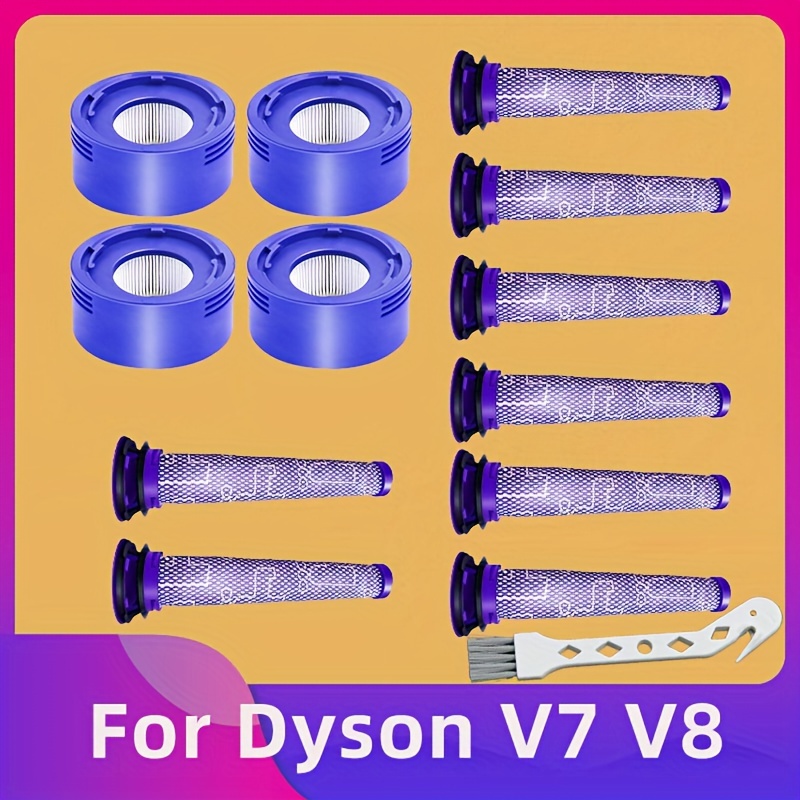 Hechuang Filters kit for Dyson V7, V8 Animal And Absolute Vacuum,  Replacement Parts (DY-96566101) and Post- Filter (DY-96747801)…
