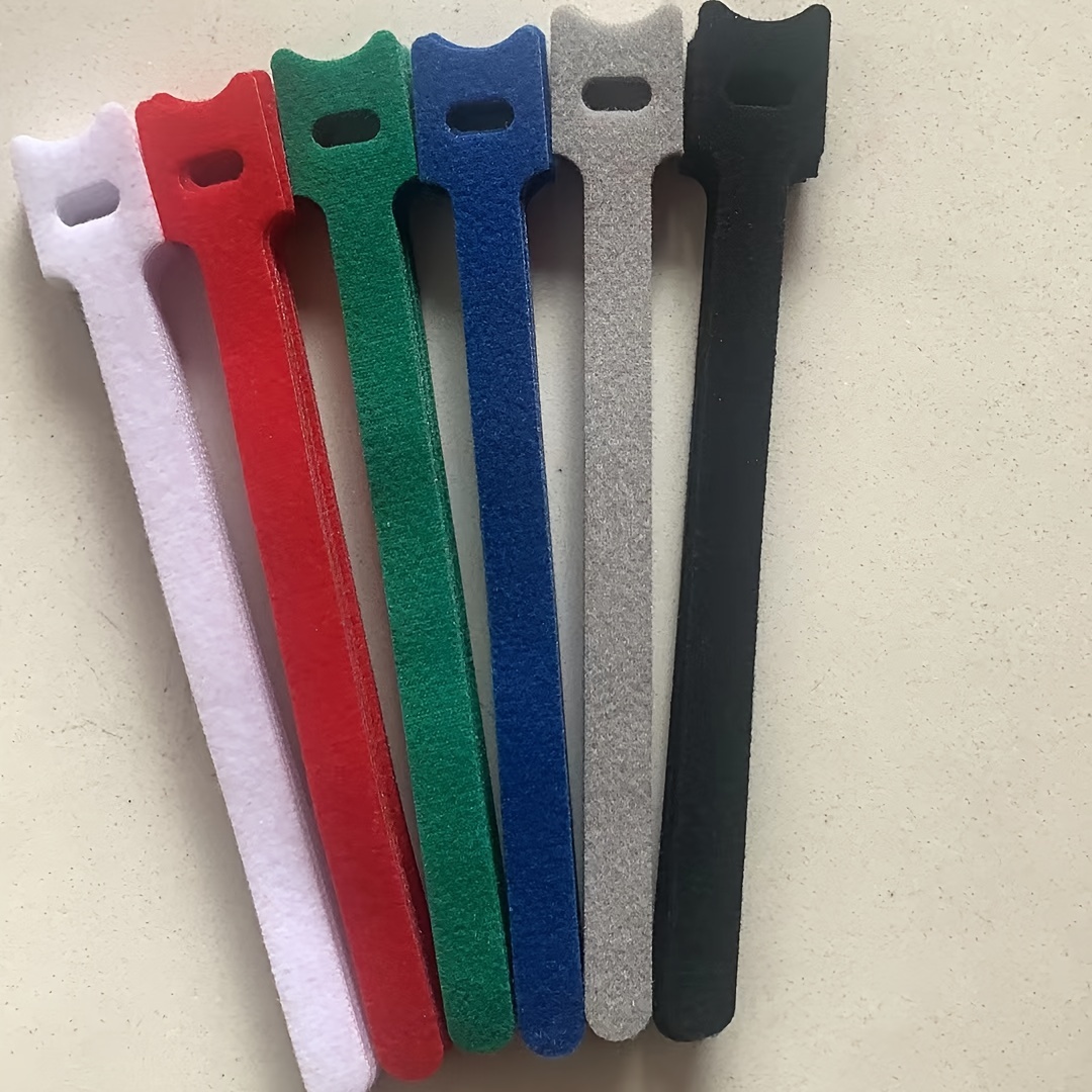 6 Color Velcro Cable Ties Management