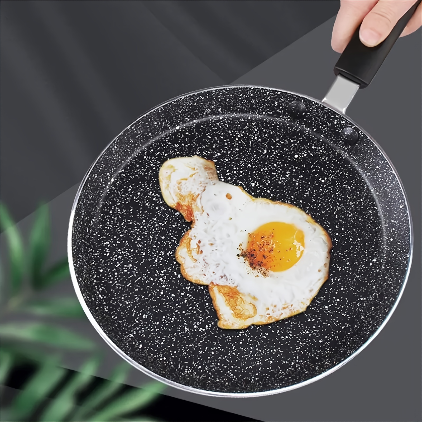 Egg Pan, 4-Hole Egg Burger Pan, Non Sticking Breakfast Omelet Pancake  Frying Pan Crepe Pan for Induction Cooker Electric Ceramic Stove