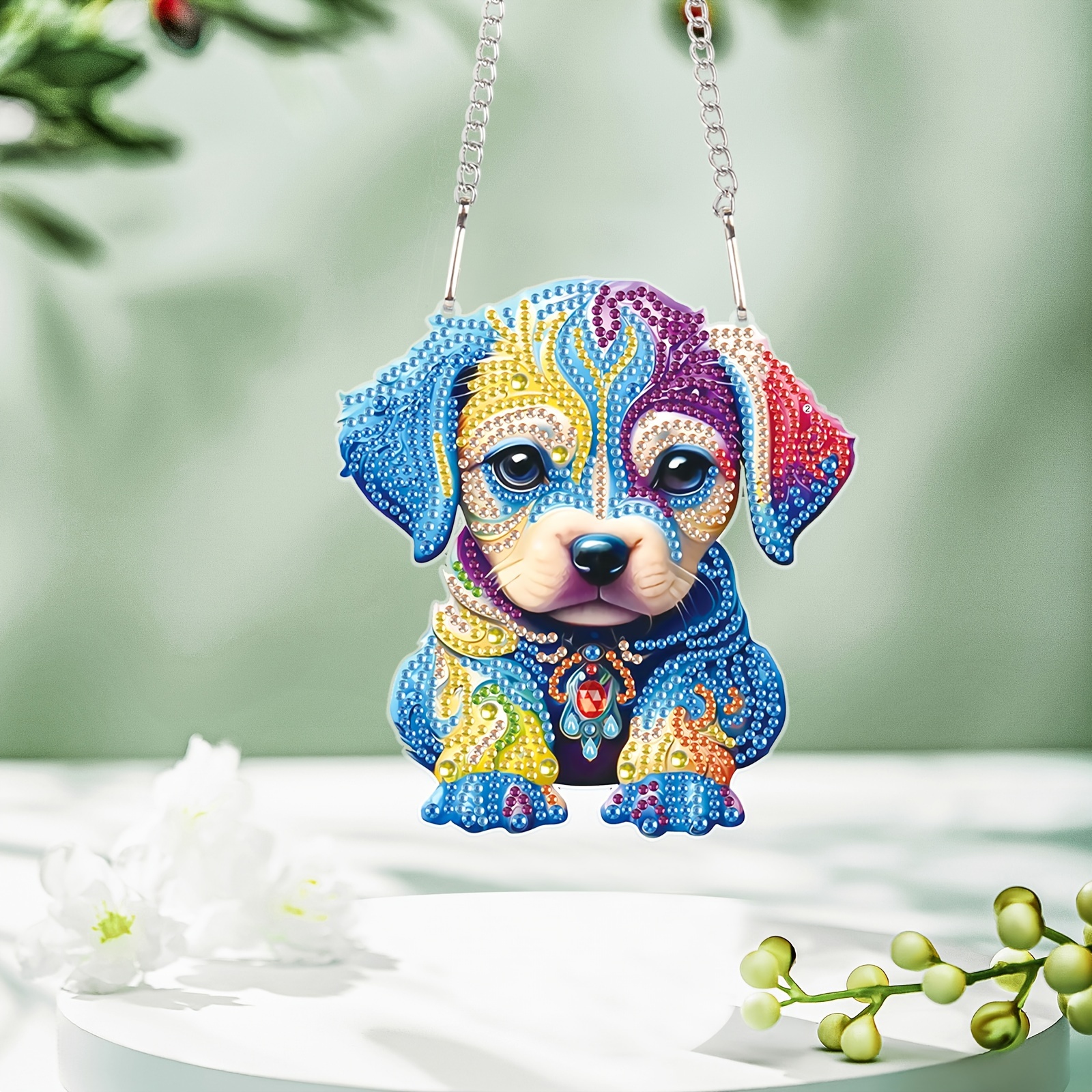 Dog And Vase - Diamond Art World