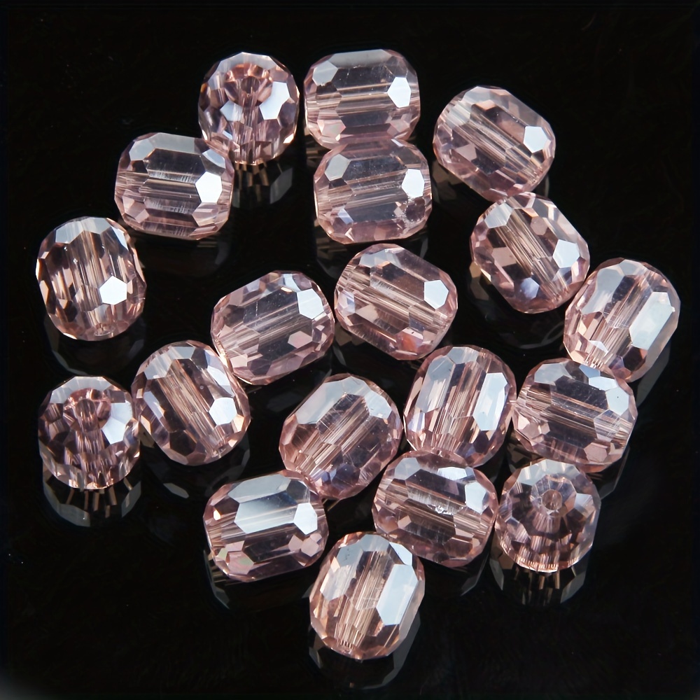 Round Glass Beads Crystal Faceted Septal Beads For Jewelry - Temu