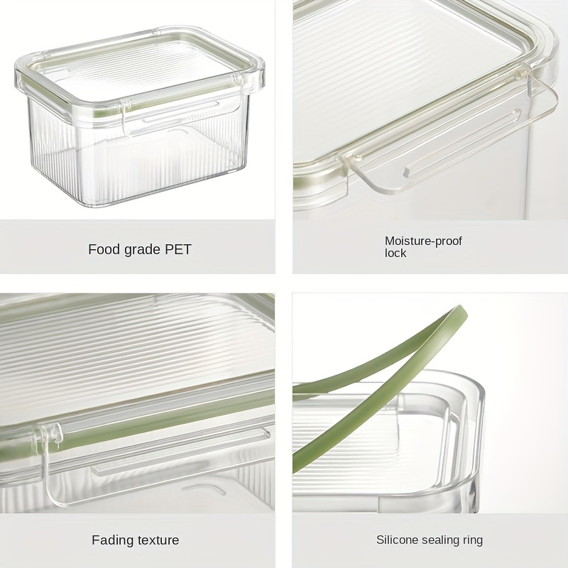 Food Storage Box, Food Fresh-keeping And Moisture-proof Storage Container,  Sealed Plastic Grain Distributor, Used To Store Grains, Sugar, Flour, Rice,  Nuts, Snacks And Kitchen Supplies, Kitchen Storage - Temu