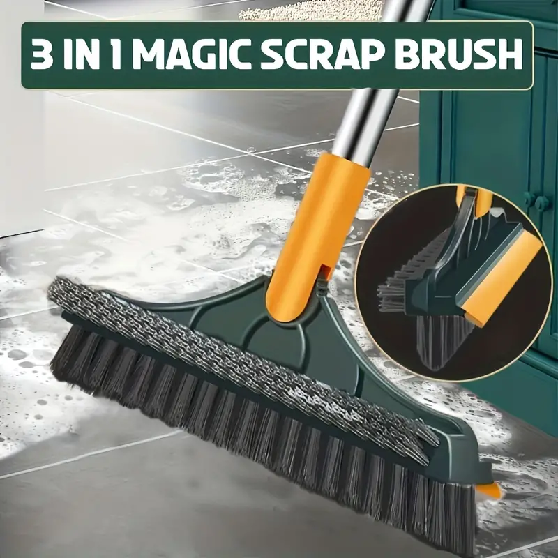 Floor Mop Brush 1, Tub Tile Floor Mop Brush, Rotating Brush Head Grout Brush,  - Temu