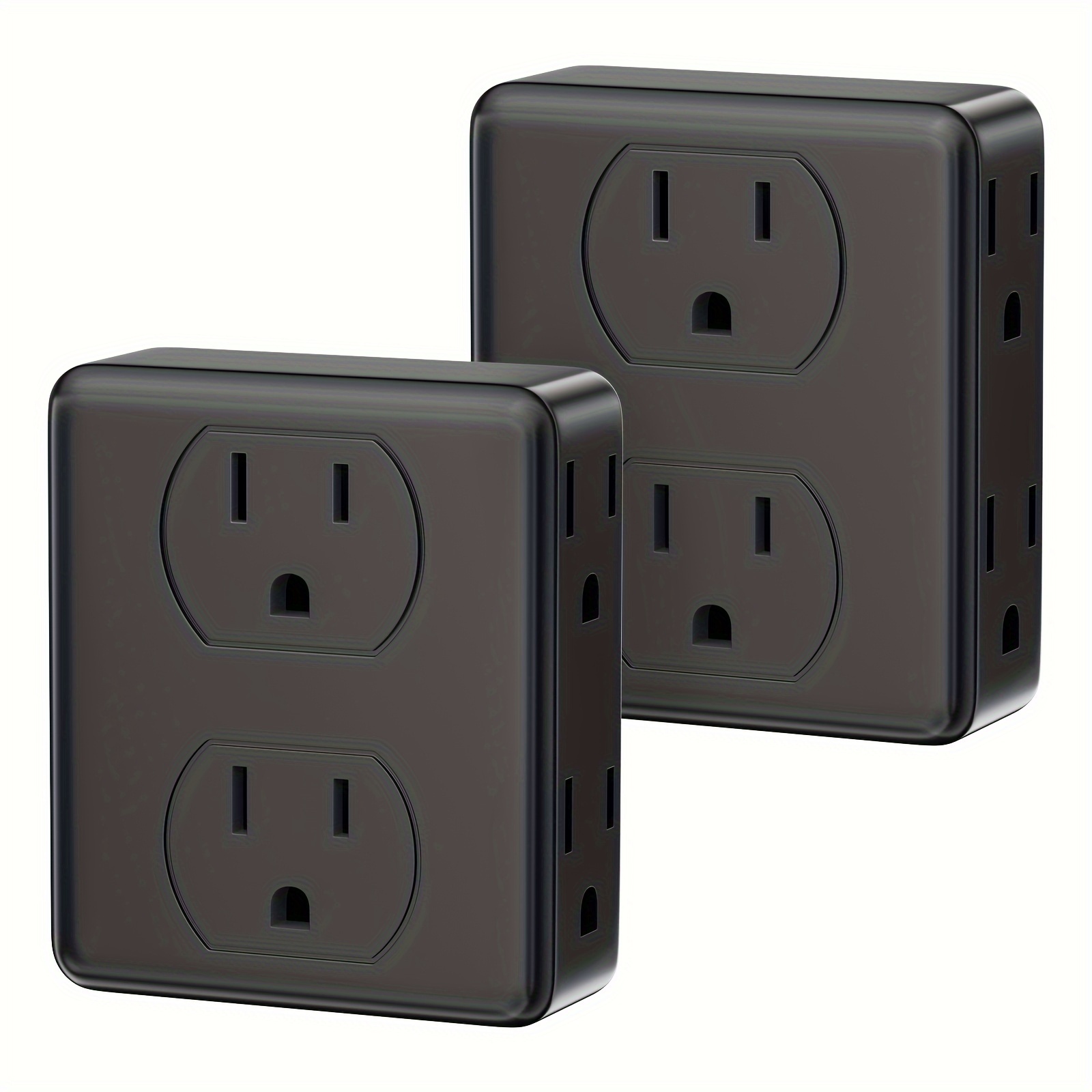 Wall Outlet with 3 USB Charger Multi Outlet for Home Bathroom Dorm