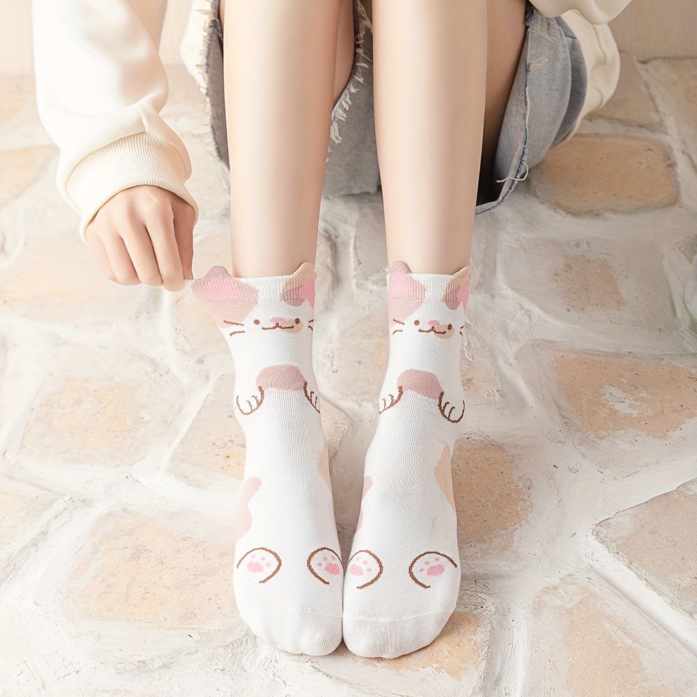 Calcetines para niños con punta de gato, calcetines de algodón de cinco  dedos, calcetines de tobillo