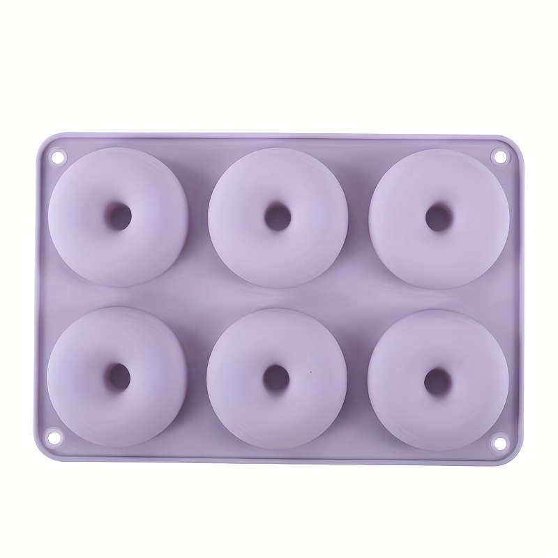  LoveS (2pcs) 6-Cavity Silicone Donut Baking Pan/Non-Stick Donut  Mold, Dishwasher, Oven, Microwave, Freezer Safe : Home & Kitchen