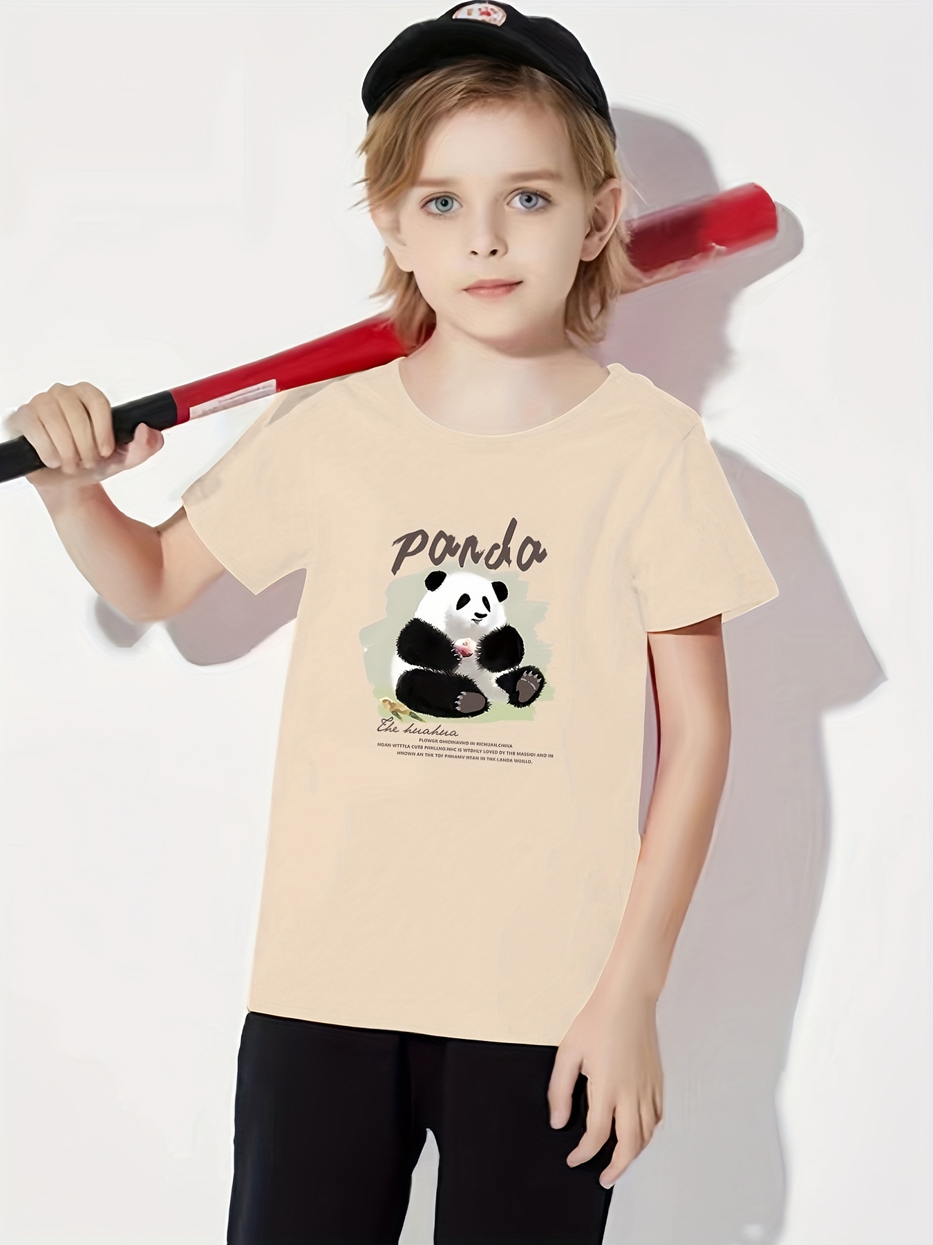 Desenho De Estampa Camiseta Panda Fofa Para Crianças Com Tema Da