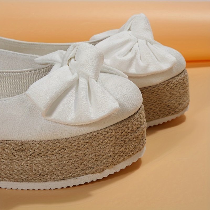 Espadrille discount avec noeud