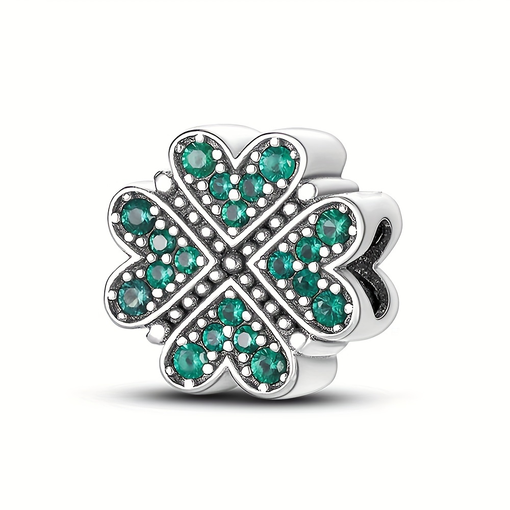 Lucky Clover Etc Shape Charm Pendant Inlaid Shiny Zircon Diy - Temu ...