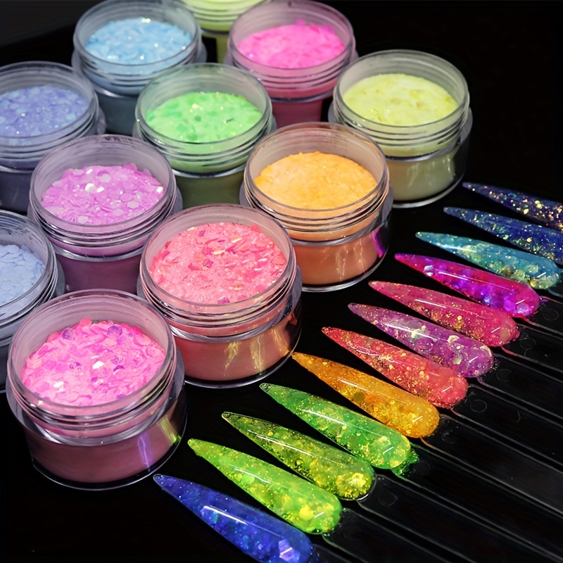 15g Nail Art Acrylic Crystal Powder with Glitter