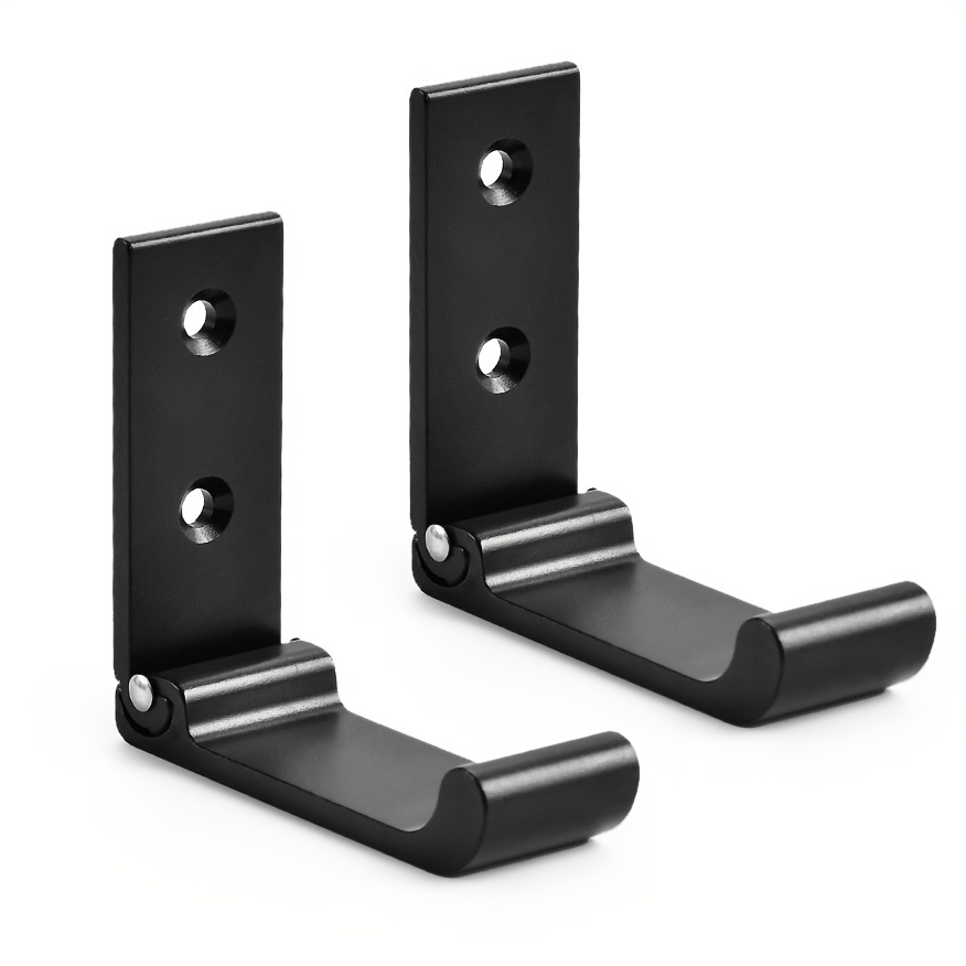 Modern Hanging Hooks For Wall Aluminium Black Towel Holder - Temu