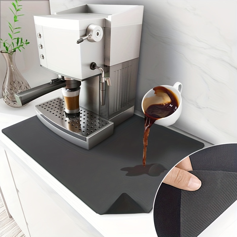 Absorbent Coffee Bar Mat Coffee Maker Mat For Countertop Dish