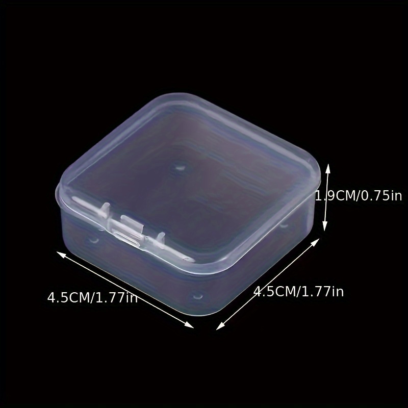 Portable Clear Small Plastic Storage Box Jewelry Beads Organizer