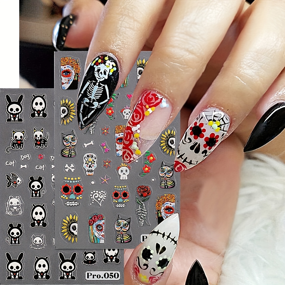 French Nail Art Stickers - Self-adhesive Pegatinas For Beautiful