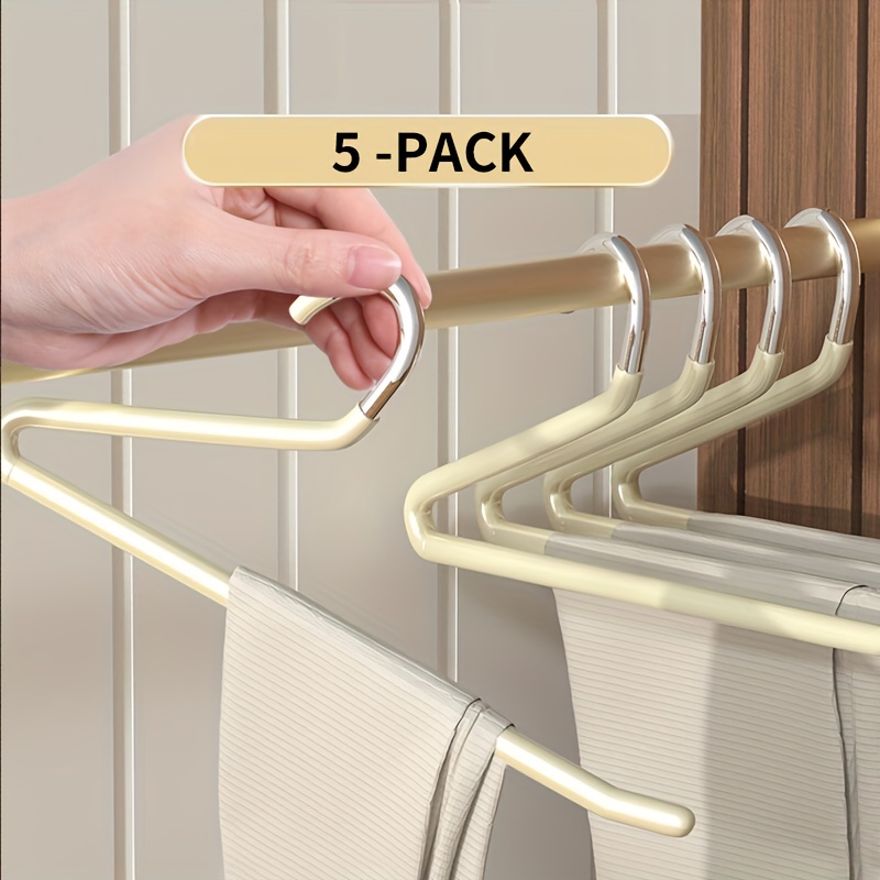 Metal Clothes Hangers Non slip Traceless Clothes Racks - Temu