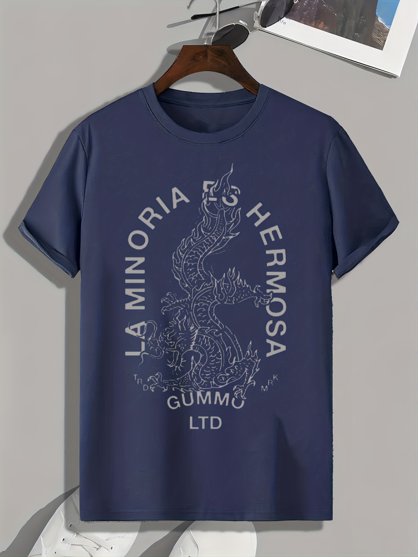 LA Minimal Graphics Printed Tshirt, Casual Wear