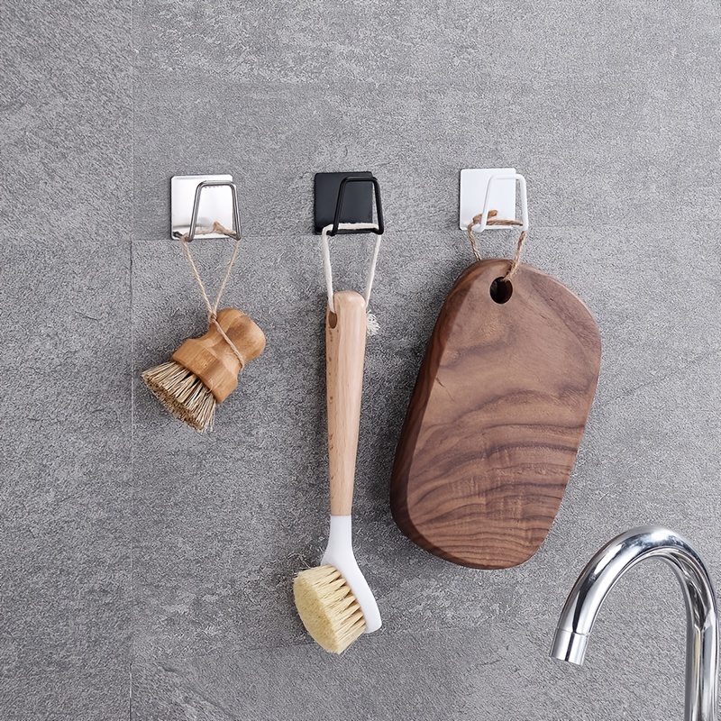 Stainless Steel Sponge Rack Sink Drain Shelving Hooks