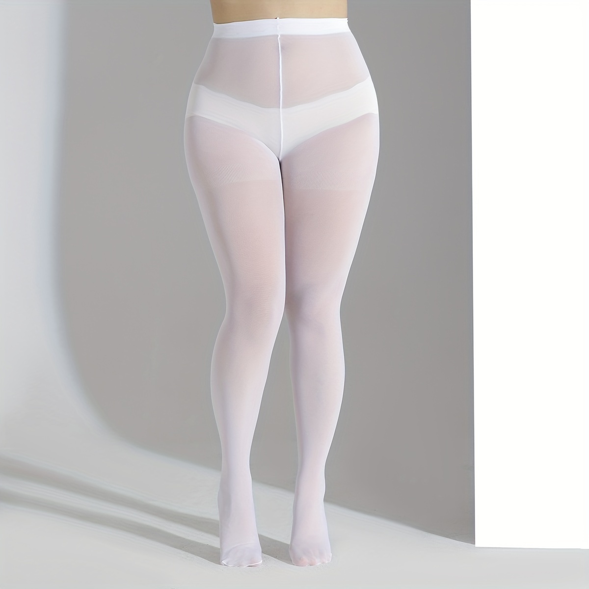 Women Plus Size 3X 4X 5X 600D velvet opaque Stockings Pantyhose