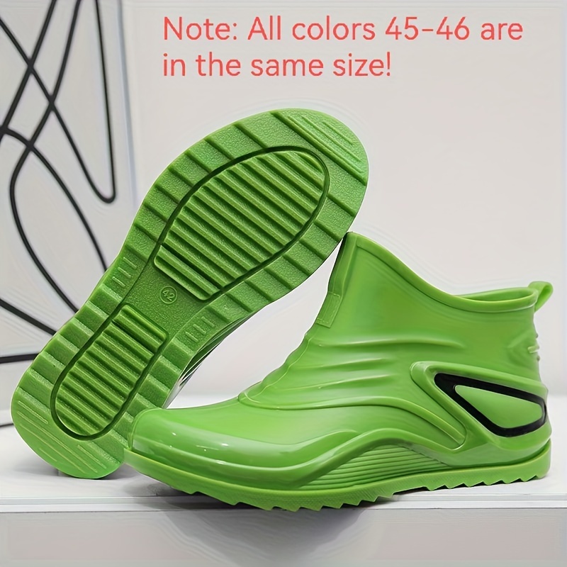 Mens Ankle Rain Boots Non Slip Wear Resistant Waterproof Rain Shoes For  Outdoor Working Fishing, Shop The Latest Trends