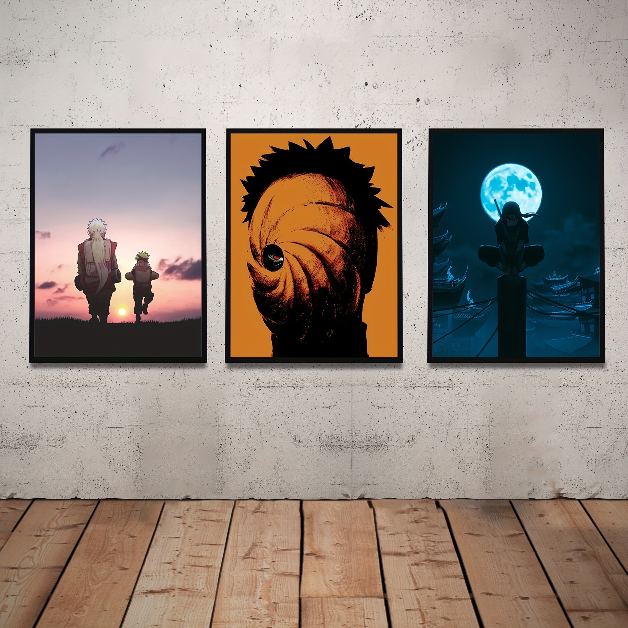 Anime Naruto Poster Naruto and Sasuke Eyes HD Print on Canvas Painting Wall  Art for Living Room Decor Boy Gift (Unframed, Naruto-4) : : Home