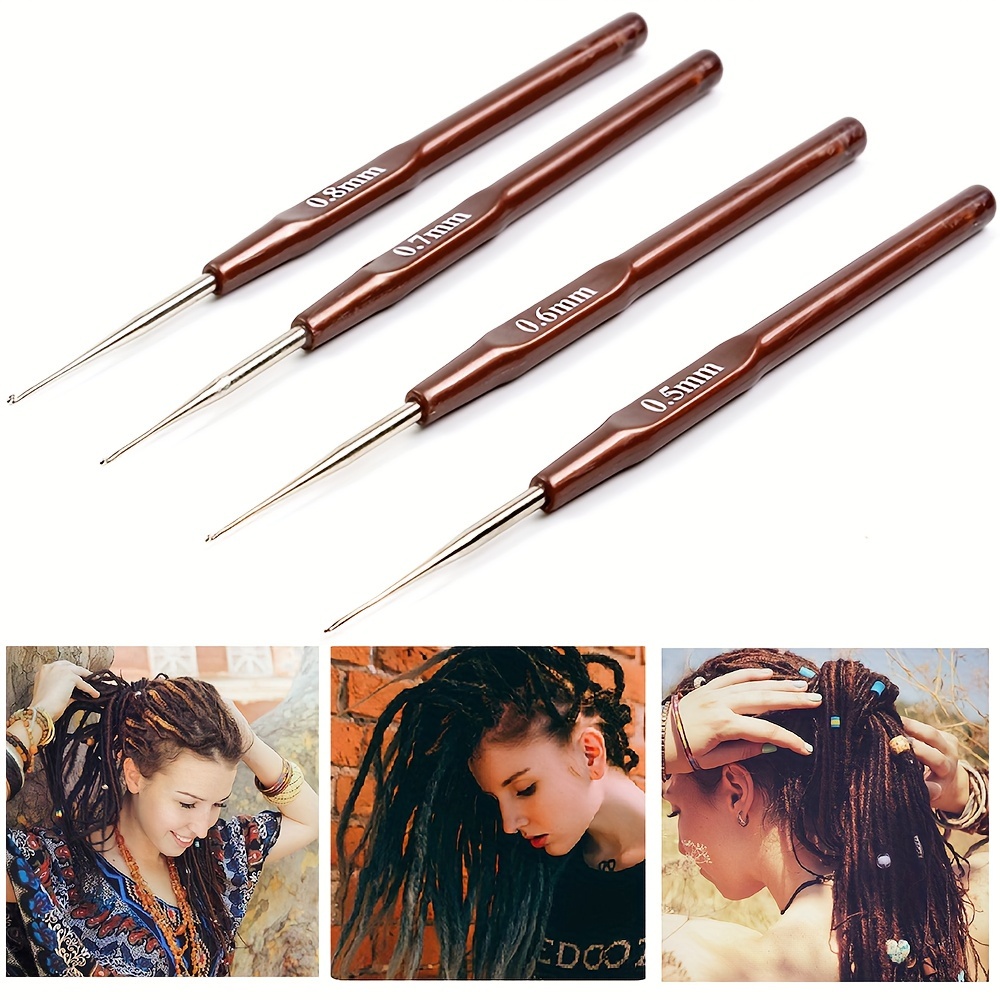 4pcs hair locking tool for braid craft Dreadlock Interlocking needle Hair