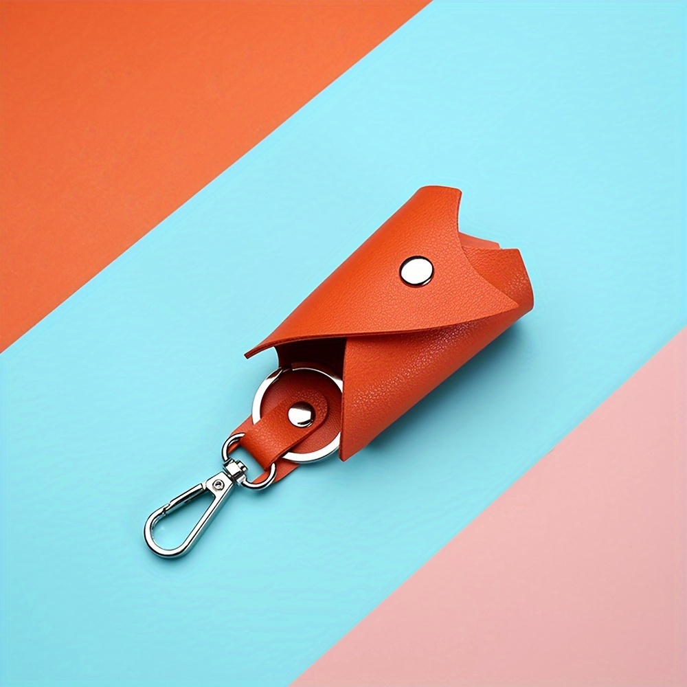 1pc Bat shaped Car Keychain PU Leather Folding Keychain Pendant