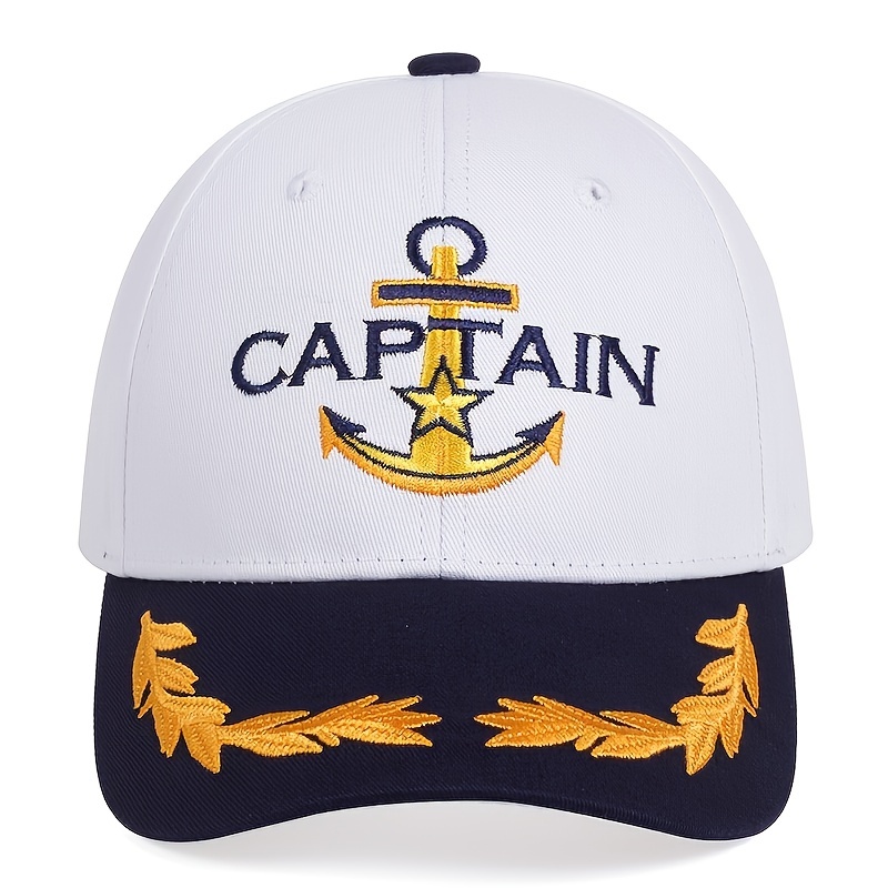 Image of 1pc Men's First Mate Baseball Cap Captain Hat Outdoor Adjustable Fashion Casual Hat Suitable For Spring And Autumn Travel, Beach Party