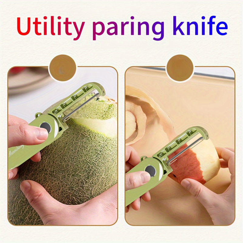 1pc Ginger Peeler, Multifunctional Garlic Peeler, Peeler, Stainless Steel  Alloy Electroplating