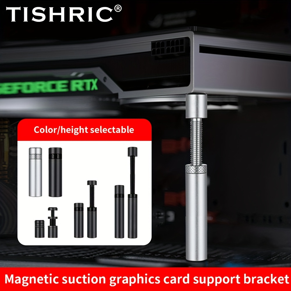 GPU Support Bracket Graphics Card GPU Brace Video Card Sag Holder/Holster  Bracket for Single or Dual GPU Cards Video Card Sag Holder/Holster Bracket