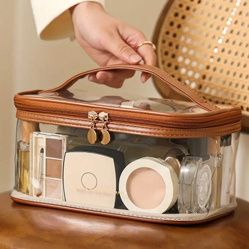 Neceser de viaje para mujer – Accesorios de viaje, bolsa de maquillaje de  viaje y organizador de cosméticos – Bolsa de artículos de tocador para