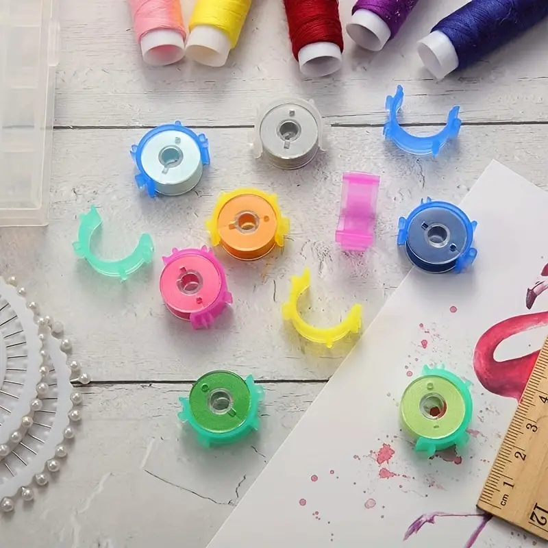 Sewing Bobbin Clips Plastic Bobbins Thread Spool Holder - Temu