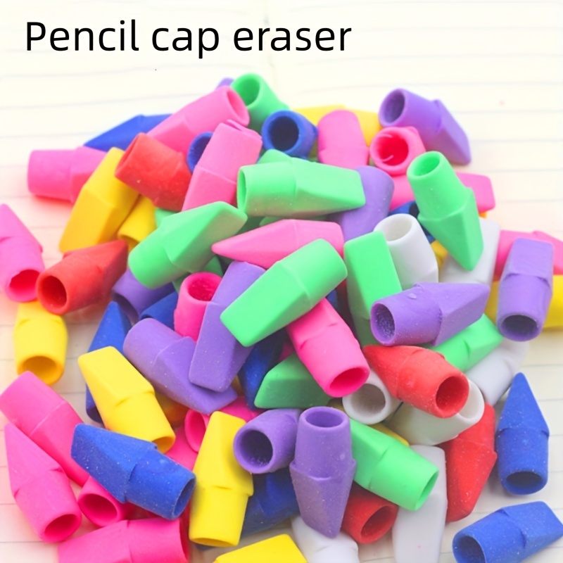 Colorful Pencil Eraser Pencil Top Eraser Eraser For - Temu