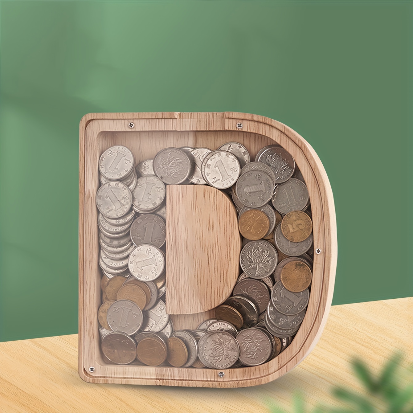 Hucha Kawaii, caja para billetes, tarro para guardar monedas con cerradura,  decoración del hogar (F)