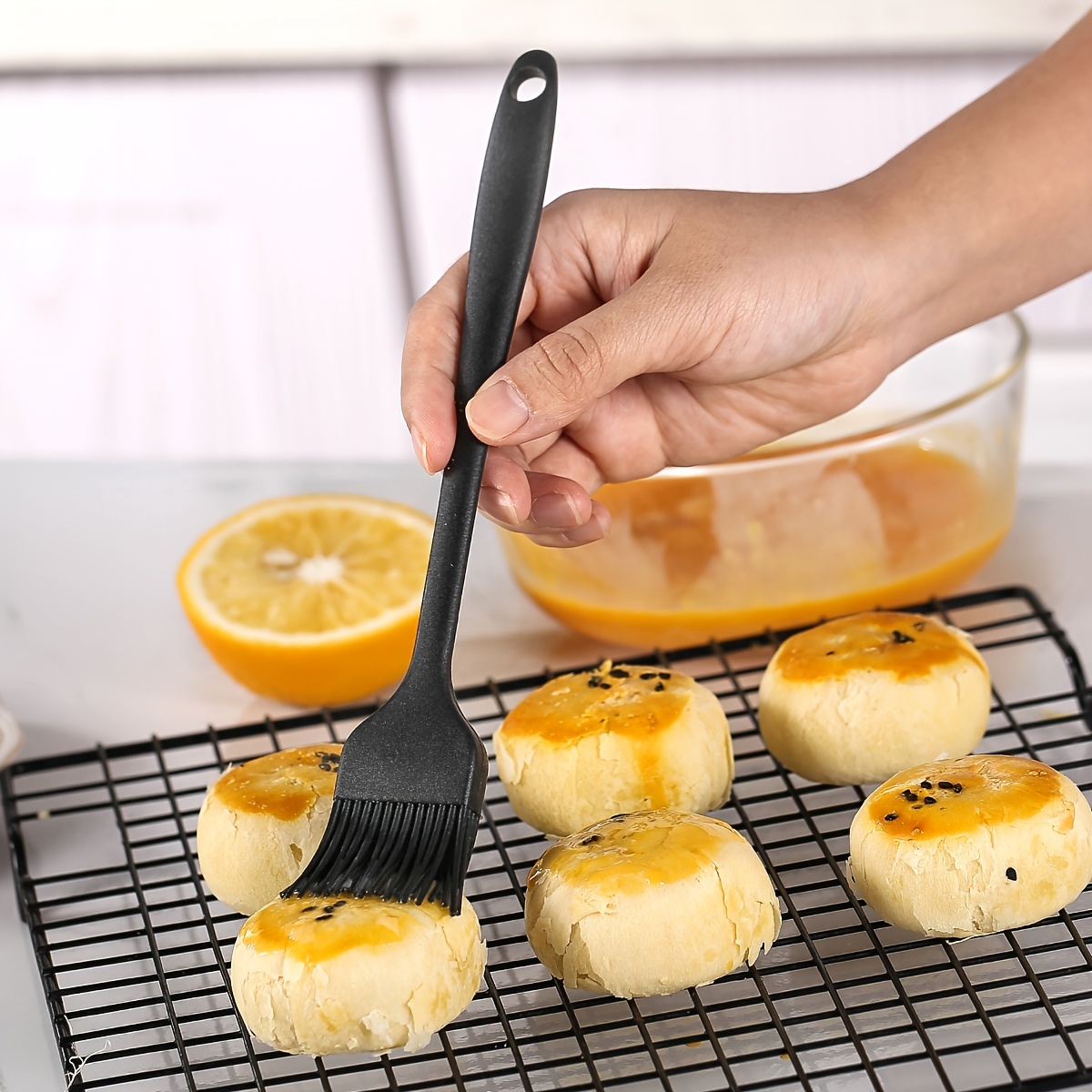 Silicone Basting Brush Heat Resistant Food Grade Kitchen Accessory