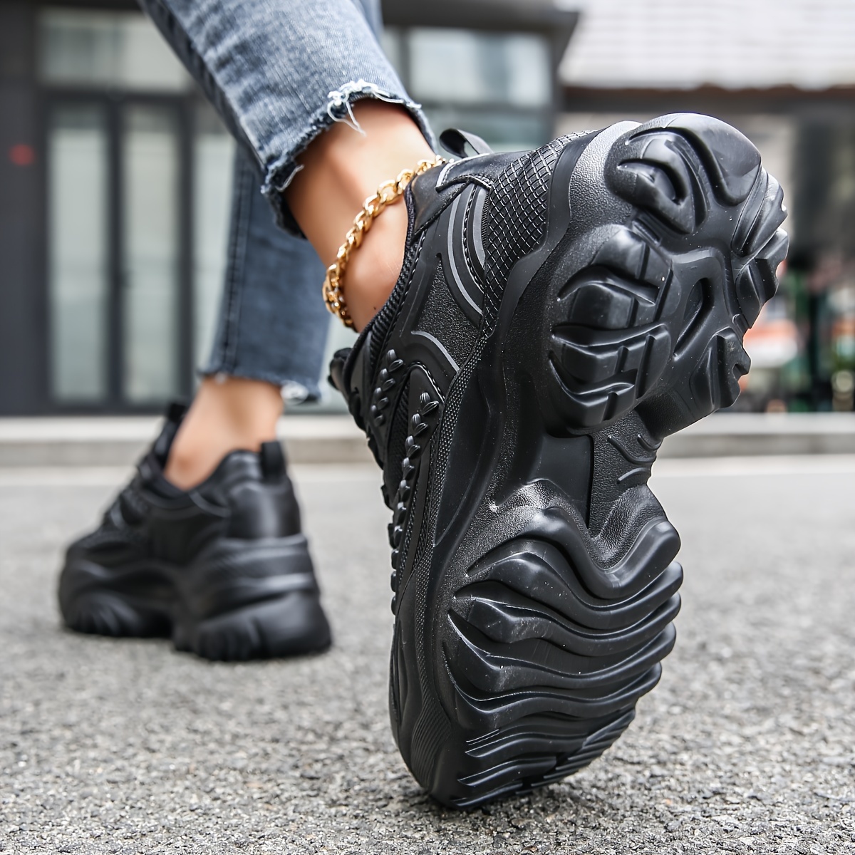 Women's Chunky Running Sneakers Non Slip Platform Sports Shoes