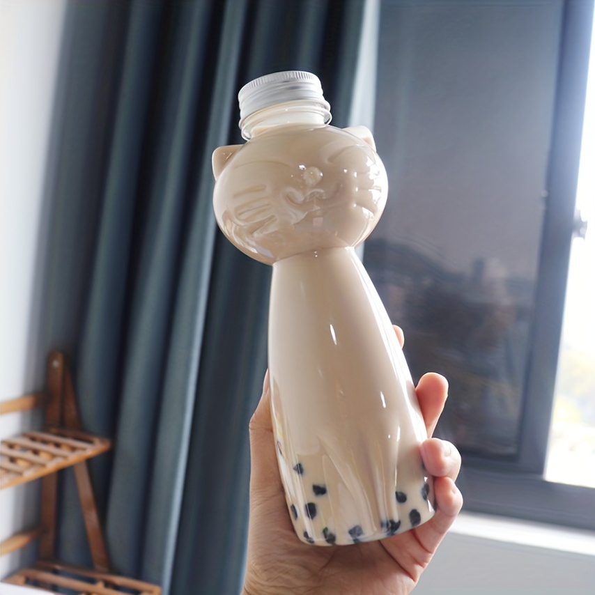 Shape Cute Kawaii Drinking Bottle Milk Shaker Bot Plastic Water