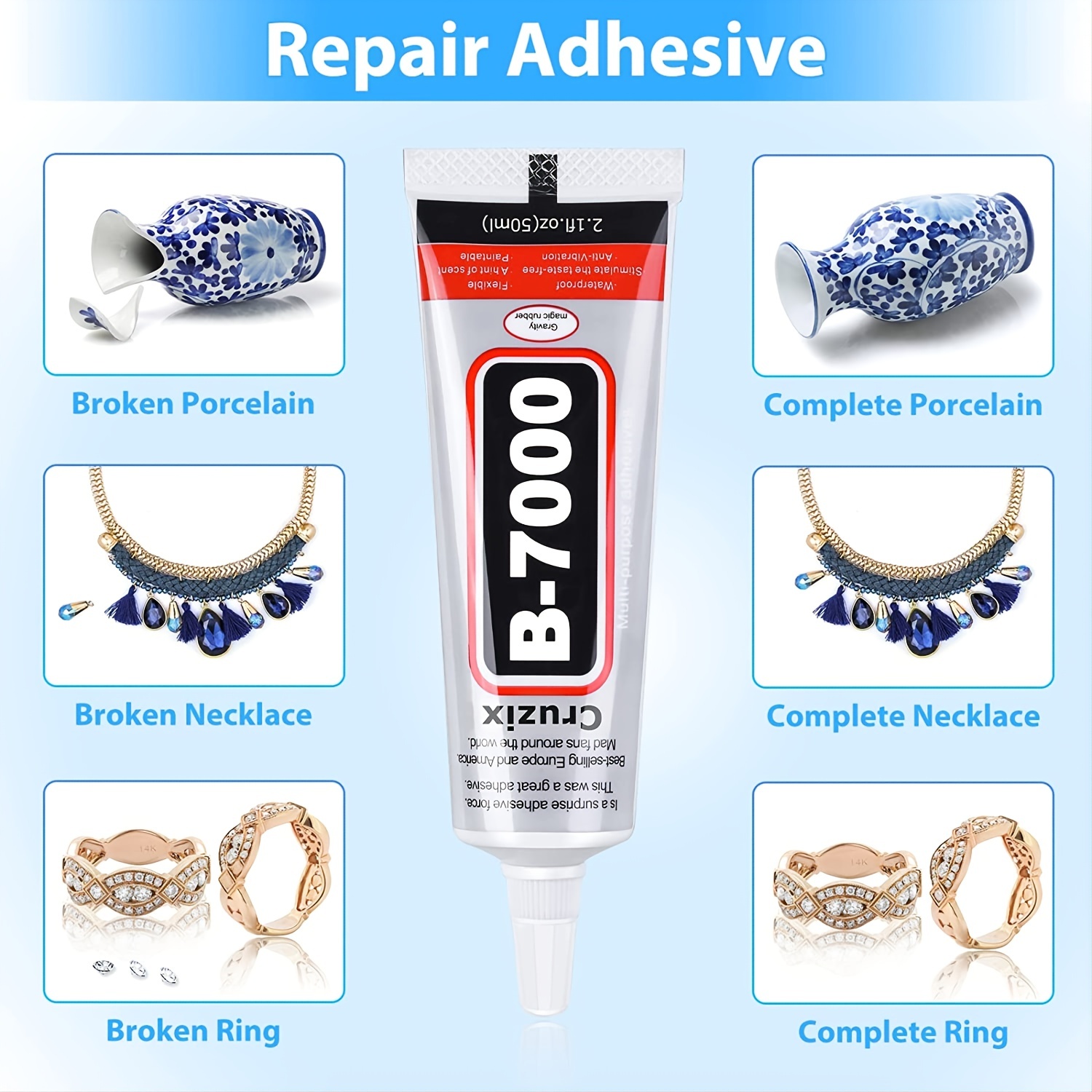 B 7000 Glue: The Ultimate Adhesive For Rhinestone Crafts - Temu Republic of  Korea