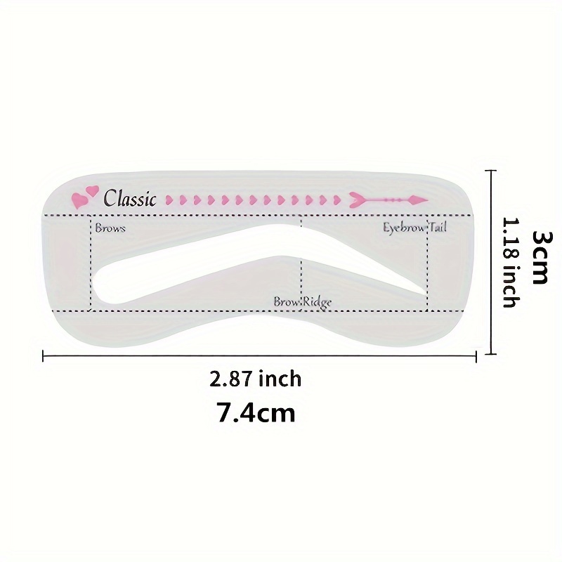 10 個の眉毛ステンシルを正確に配置し、しっかりと取り付けますワンステップ眉毛テンプレートキット、プロフェッショナルポータブル眉毛整形ステンシル